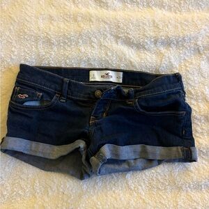 Hollister Women's Blue mini Denim Shorts